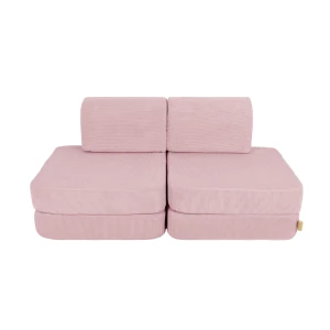 Sztruksowa Sofa dla dziecka Pocket Basic Slimcord Różowa - Meow Baby