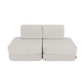 Szara sofa dziecięca Pocket Basic Slimcord ze sztruksu