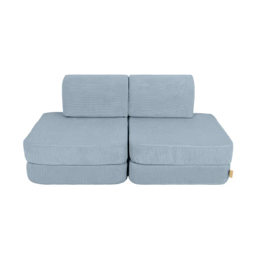 Sztruksowa Sofa dla dziecka Pocket Basic Slimcord Turkusowy