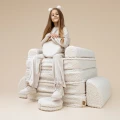 Kremowa sofa dla dziecka Pocket Plus Bearly