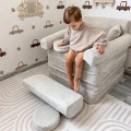 Sofa dziecięca Meow Baby Pocket Plus Aesthetic w kolorze ecru