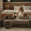 Sofa dziecięca Meow Baby Pocket Plus Aesthetic w kolorze brązowym