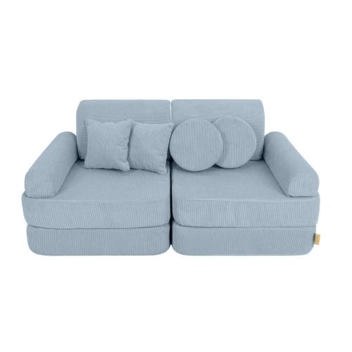 Sztruksowa Sofa Pocket Plus Slimcord Turkusowa