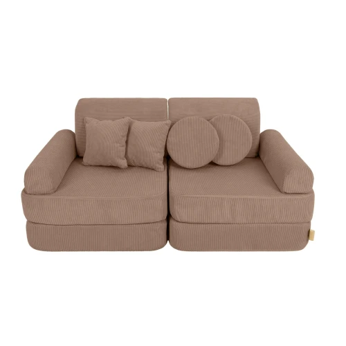 Sztruksowa Sofa Pocket Plus Slimcord Brązowa