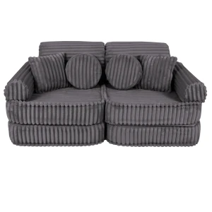 Sztruksowa Sofa Pocket Plus Churros Jurassic Grey - Meow Baby