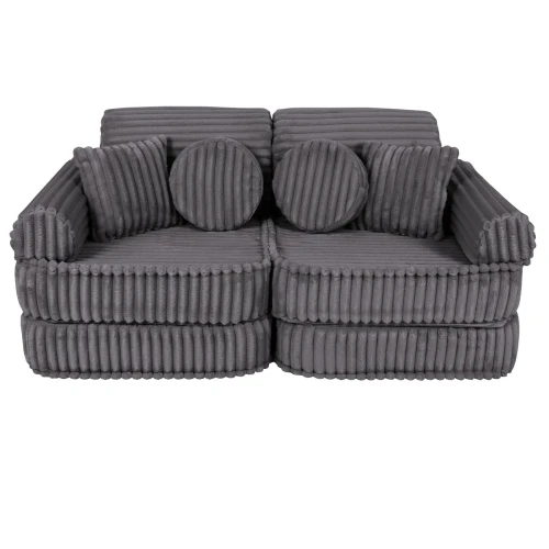 Sztruksowa Sofa Pocket Plus Churros Jurassic Grey