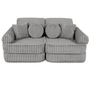 Sztruksowa Sofa Pocket Plus Churros Moon Dust Grey - Meow Baby
