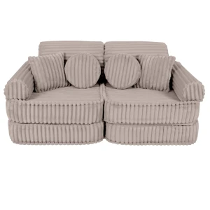 Sztruksowa Sofa Pocket Plus Churros Pebble Beige - Meow Baby