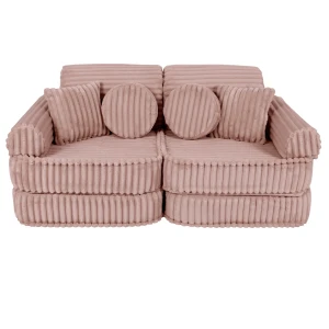 Sztruksowa Sofa Pocket Plus Churros Ruby Chocolate Pink - Meow Baby