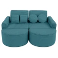 Sztruksowa Sofa Pocket Max Aesthetic Turkusowa