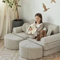 Sztruksowa Sofa Pocket Max Aesthetic Ecru