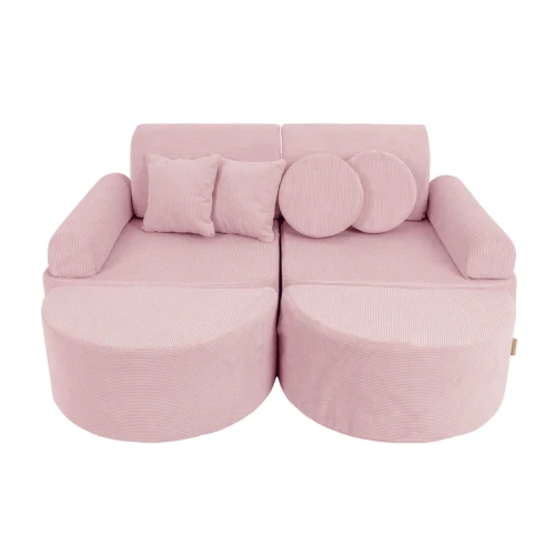 Sztruksowa Sofa Pocket Max Slimcord Różowa -