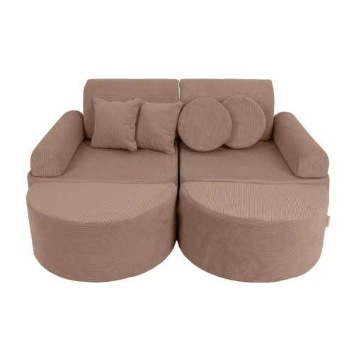 Sztruksowa Sofa Pocket Max Slimcord Brązowa