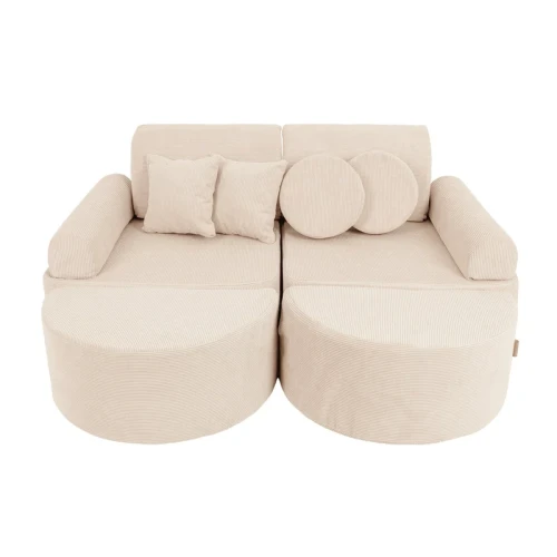 Sztruksowa Sofa Pocket Max Slimcord Beżowa