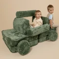 Sztruksowa Sofa Dziecięca Pocket Max Churros Olive Sage Green