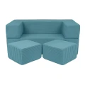 turkusowa sofa do pokoju dziecka