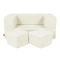 Sofa dziecięca Cube Bearly Kremowa