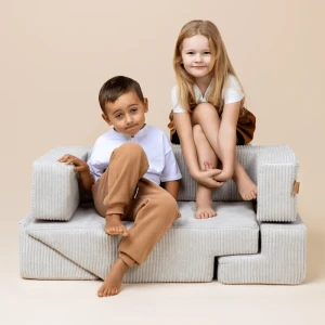 Sofa modułowa dla dziecka Bricks Aesthetic Ecru - Meow Baby