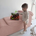 Fotel Piankowy dla Dziecka Wave Lounger Aesthetic Pudrowy Róż - Meow Baby