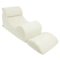 Kremowy fotel dziecięcy Wave Lounger Bearly