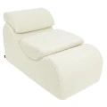 Fotel piankowy dla dziecka Wave Lounger Bearly kremowy