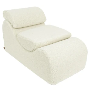Wygodny Fotel Piankowy dla Dziecka Wave Lounger Bearly Kremowy - Meow Baby