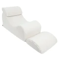 Fotel dziecięcy Bearly Wave Lounger w białym kolorze