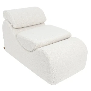 Wygodny Fotel Piankowy dla Dziecka Wave Lounger Bearly Biały - Meow Baby