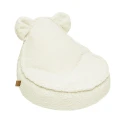 Pufa dla dziecka Sako Bag Teddy Bearly Kremowa miękki worek do siedzenia