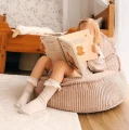Pufa dla dziecka Sako Bag Teddy Aesthetic Pudrowy Róż - Meow Baby