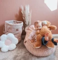 Pudroworóżowa pufa dziecięca Sako Bag Teddy – Meow Baby