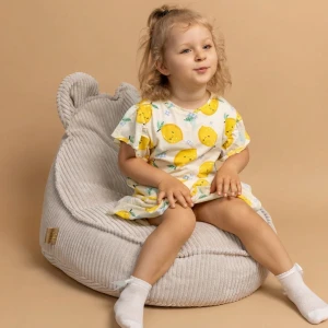 Pufa dla dziecka Sako Bag Teddy Aesthetic Ecru - Meow Baby