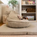 Beżowa Pufa Teddy dla dziecka Sako Bag – miękkie siedzisko