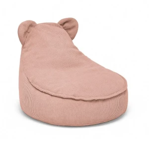 Pufa dla dziecka Sako Bag Teddy Slimcord Ceglana - Meow Baby