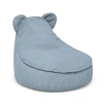 Pufa dla dziecka Sako Bag Teddy Slimcord Turkusowa - Meow Baby