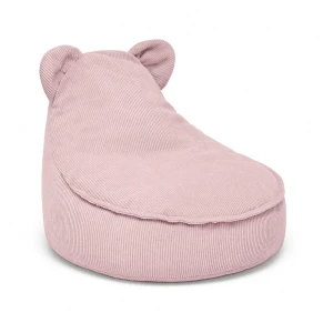 Pufa dla dziecka Sako Bag Teddy Slimcord Różowa - Meow Baby