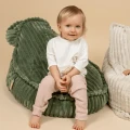 Pufa dla dziecka Sako Bag Teddy Churros Olive Sage Green - Meow Baby