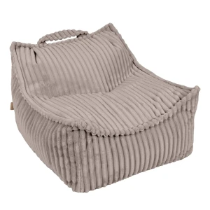 Sztruksowa pufa dla dziecka Sako Bag Pebble Beige - Meow Baby