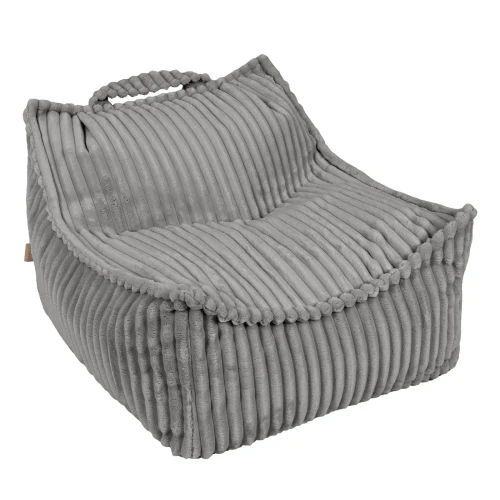 Sztruksowa pufa dla dziecka Sako Bag Moon Dust Grey - Meow Baby