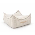 Kwadratowa pufa dziecięca sztruks Churros Cotton Candy White - Meow Baby
