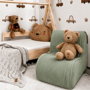 Sztruksowy fotelik dla dziecka Aesthetic Khaki - Meow Baby