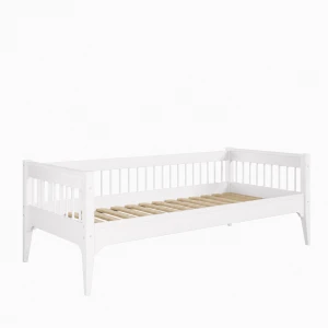 Drewniane łóżko dziecięce Daybed Carmela 90×200 cm białe - Inmondo