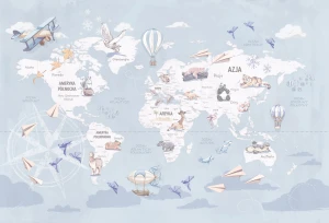 MALUMI WANDERLUST BLUE - PRÓBKA TAPETY 