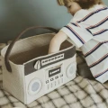 Kosz do przechowywania zabawek w stylu retro