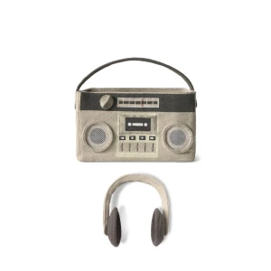 Bawełniany kosz do przechowywania i zabawy Boombox Radio - Lorena Canals