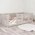 łóżko drewniane podłogowe nest 190x90
