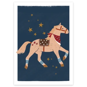 Plakat z brązowym koniem Spanish Horse Brown – Dekornik