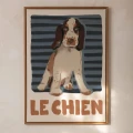 Plakat z psem do pokoju chłopca lub dziewczynki