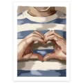 Plakat Big Love inspirowany francuskim stylem