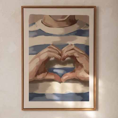 Plakat dziecięcy Big Love z motywem miłości